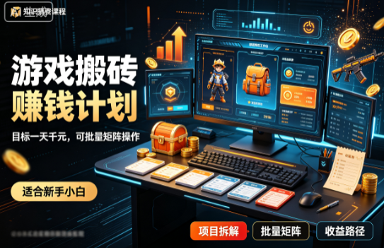 游戏賺钱计划 ，一天千元