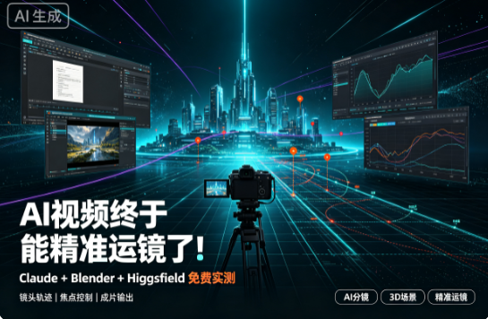 AI视频终于能精准运镜了！