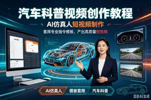汽车科普视频创作教程，产出高质量短视频