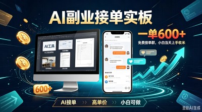 AI副业天花板，一单600+