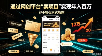 通过网创平台“卖项目”实现年入百万