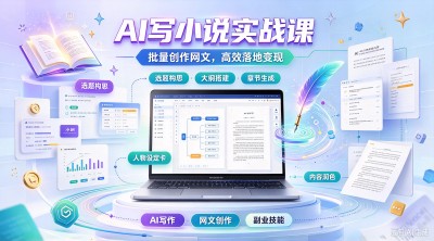 2026 风口项目，AI 写小说，一键生成 120 万字