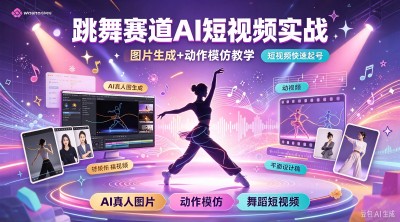 跳舞赛道 AI 短视频实战，图片生成 + 动作模仿教学