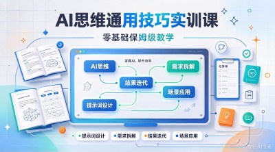 AI 思维通用技巧实训课，零基础保姆级教学