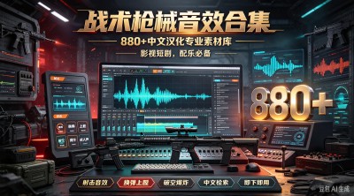 880 + 战术枪械音效合集，中文汉化专业素材库