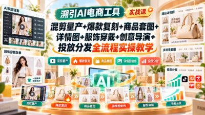 溯引AI电商工具实战课：全流程实操教学