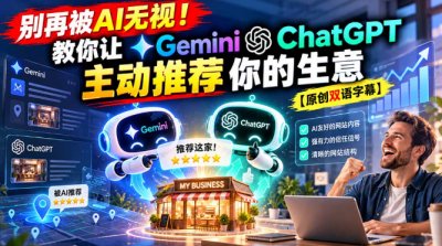教你让GeminiChatGPT主动推荐你的生意