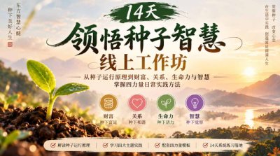 14天领悟种子智慧线上工作坊，掌握四力量日常实践方法