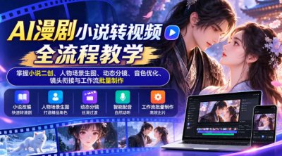 AI漫剧小说转视频全流程教学